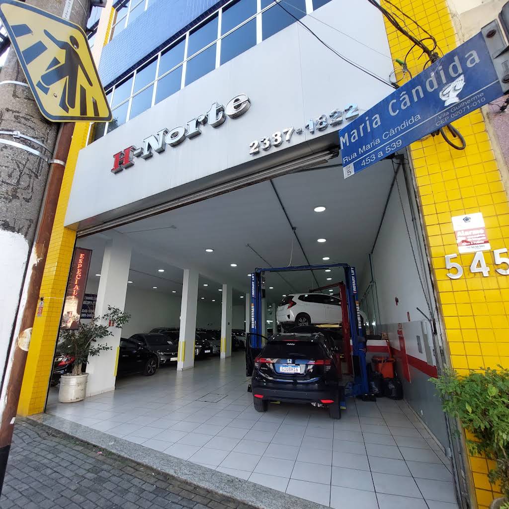 Fachada da oficina H-Norte, referência técnica Honda em Jardim do Mar e região
